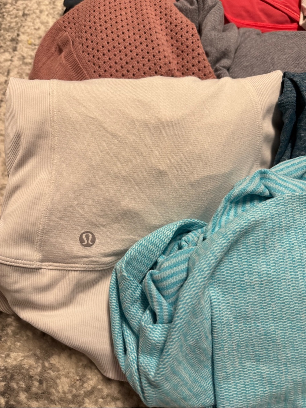 Lululemon Mixed Clothing Lot 11 Pieces Multiple Sizes Flawed Stains Pilling - Picture 9 of 15